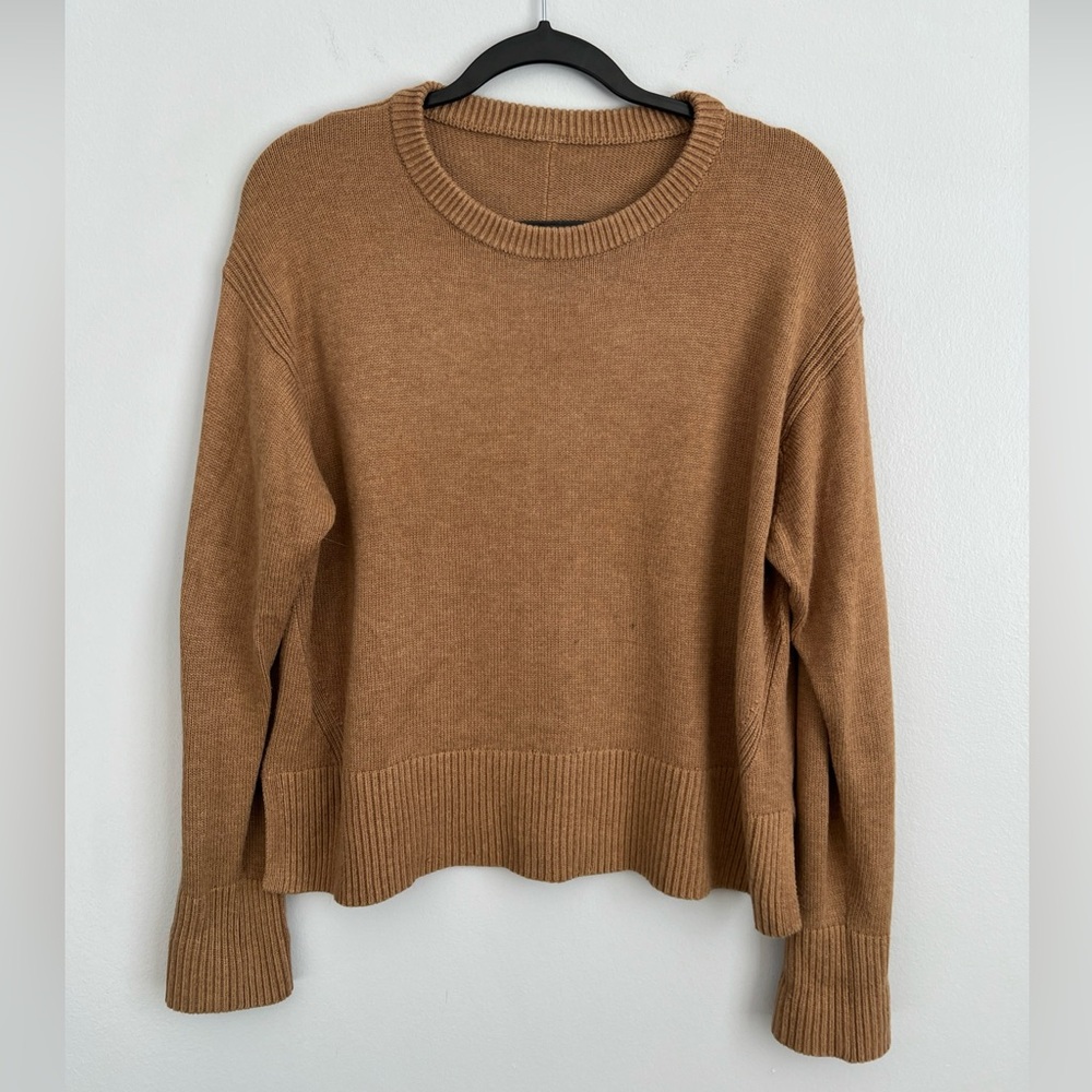 lululemon athletica Brown Crew Neck Sweater